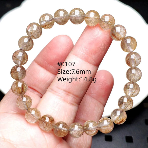 Silver Rutilated Quartz Bracelet-ToShay.org