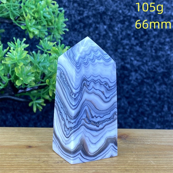 Blue Striped Agate Tower-ToShay.org