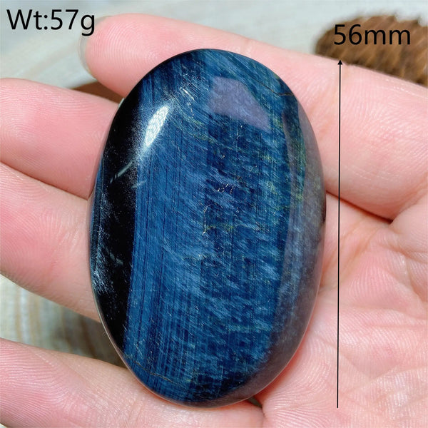 Blue Tiger Eye Palm Stone-ToShay.org