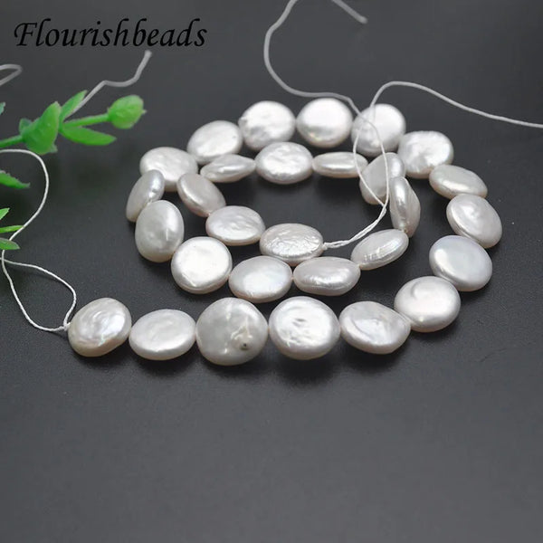 White Pearl Coin Beads-ToShay.org
