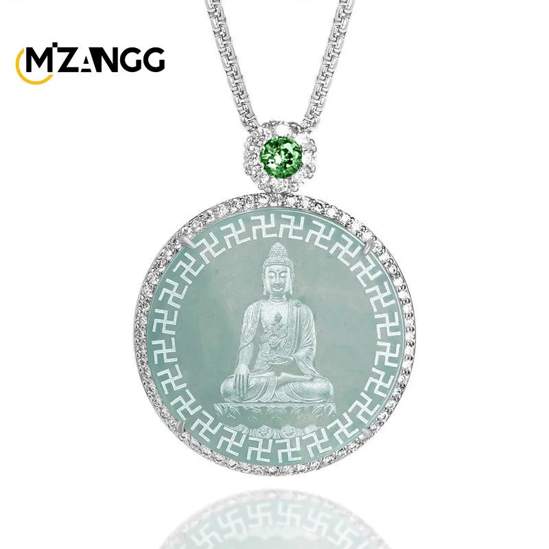 Blue Jadeite Pendant-ToShay.org