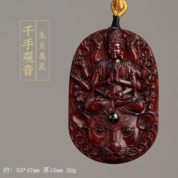 Sandalwood Zodiac Pendant-ToShay.org