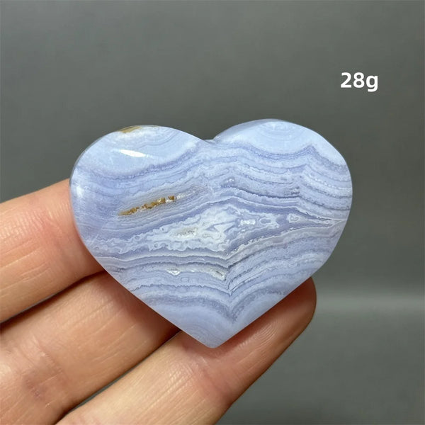Blue Lace Crystal Heart-ToShay.org