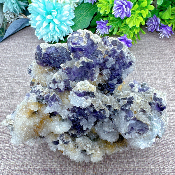 Blue Fluorite Crystal-ToShay.org