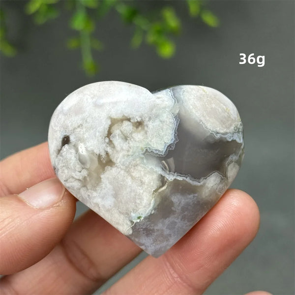 Black Cherry Agate Heart-ToShay.org