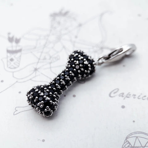 Black Silver Bone Charm-ToShay.org