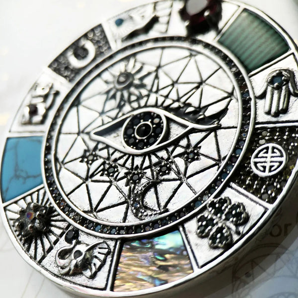 Silver Compass Amulet-ToShay.org