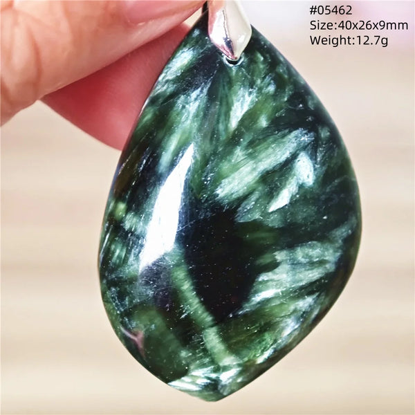 Green Seraphinite Pendant-ToShay.org