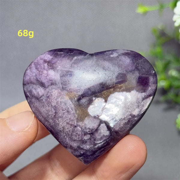 Purple Lithium Mica Heart-ToShay.org