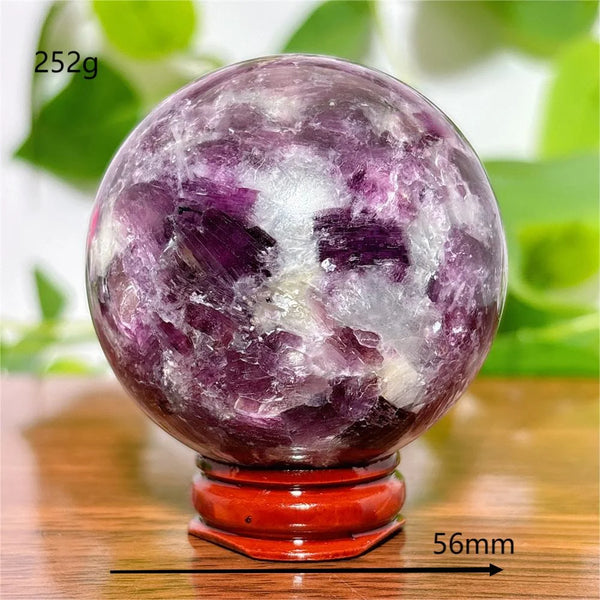 Purple Lepidolite Ball-ToShay.org