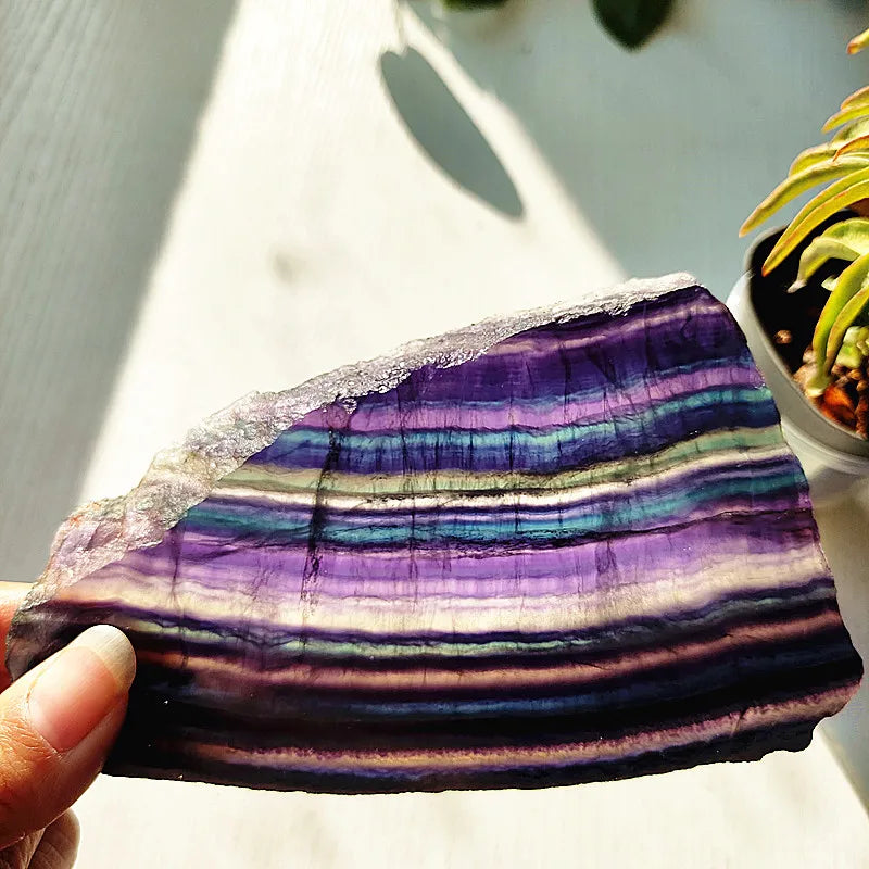 Rainbow Fluorite Slice-ToShay.org
