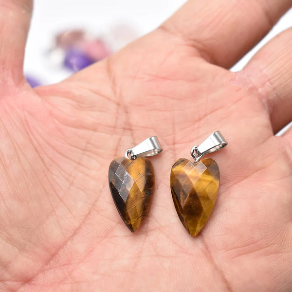 Mixed Crystal Heart Pendants-ToShay.org