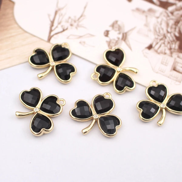 Mixed Crystal Flower Charms-ToShay.org