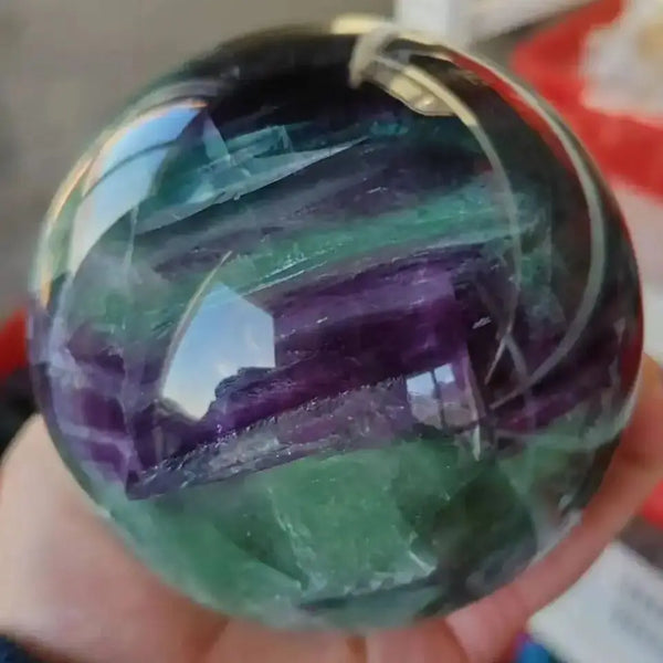 Green Fluorite Crystal Ball-ToShay.org