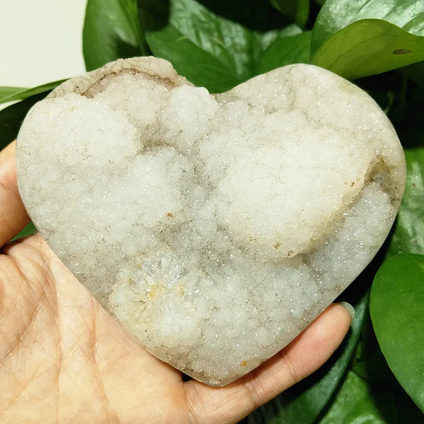 Yellow Crystal Druzy Heart-ToShay.org