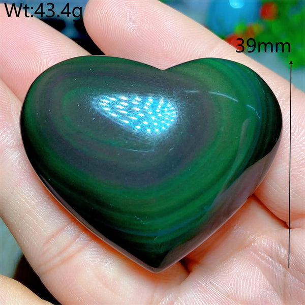 Rainbow Obsidian Heart-ToShay.org