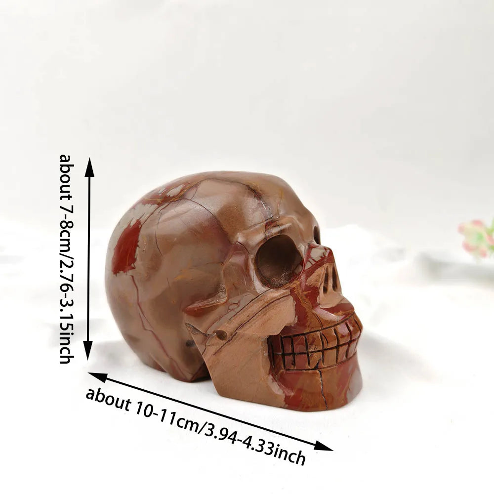 Brown Picture Jasper Skull-ToShay.org