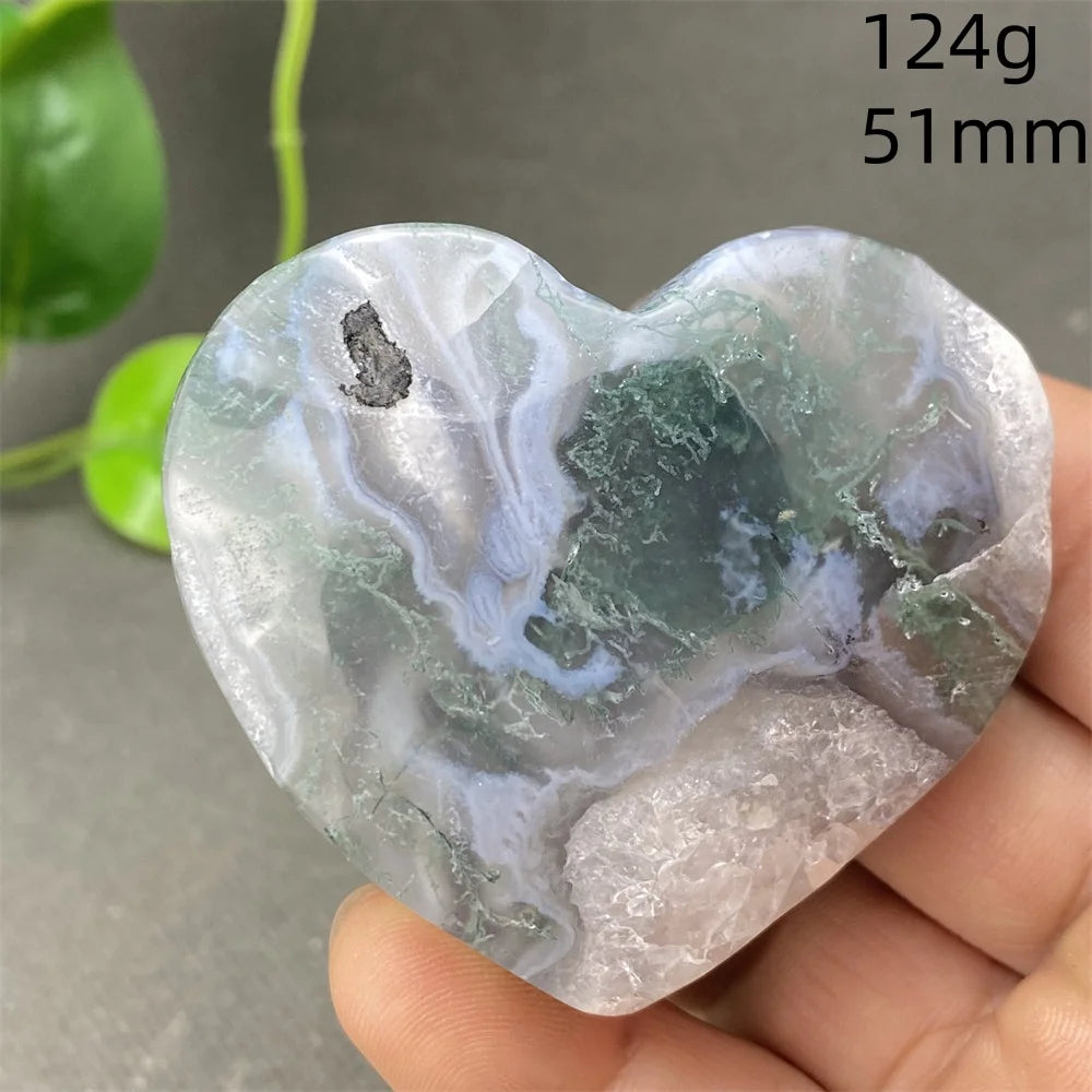Green Aquatic Agate Heart-ToShay.org