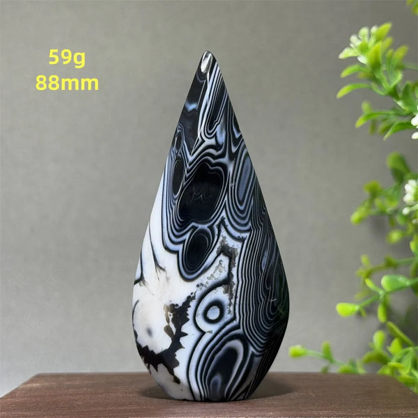 Black Striped Agate Torch-ToShay.org
