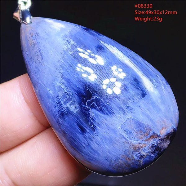 Blue Pietersite Chatoyant Pendant-ToShay.org