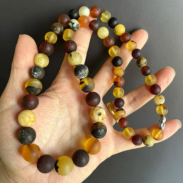 Yellow Amber Bead Bracelets-ToShay.org