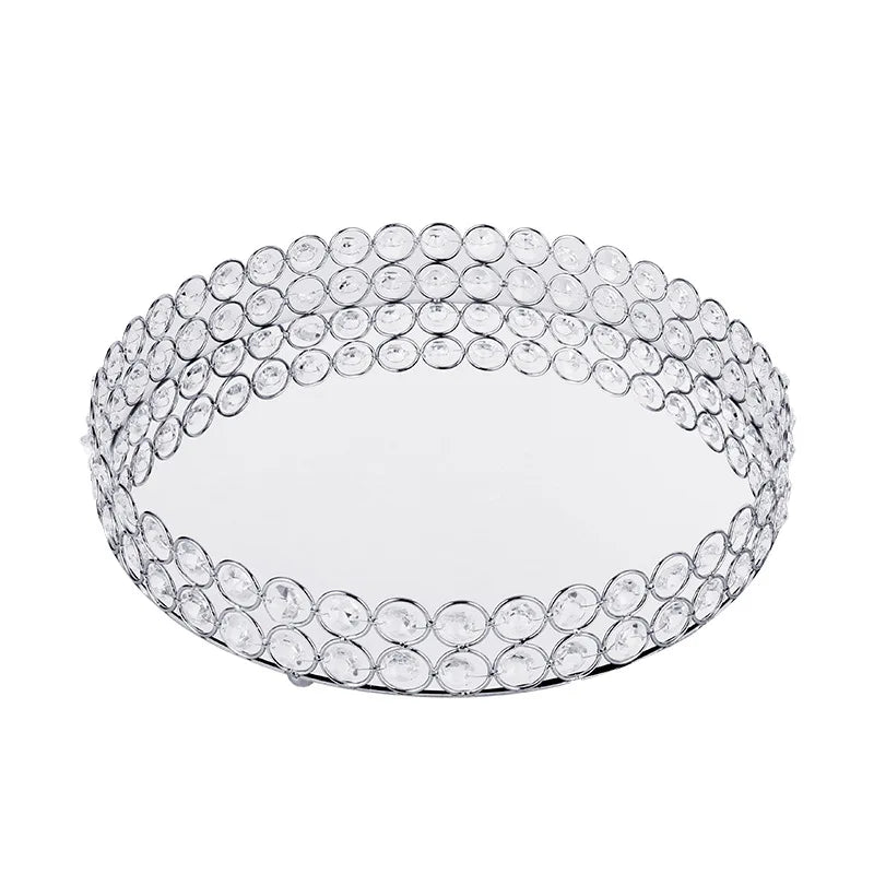 Crystal Bead Mirror Tray-ToShay.org