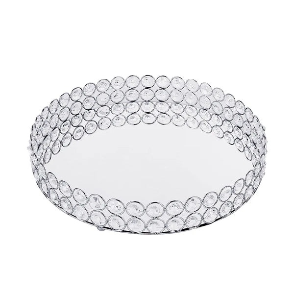 Crystal Bead Mirror Tray-ToShay.org