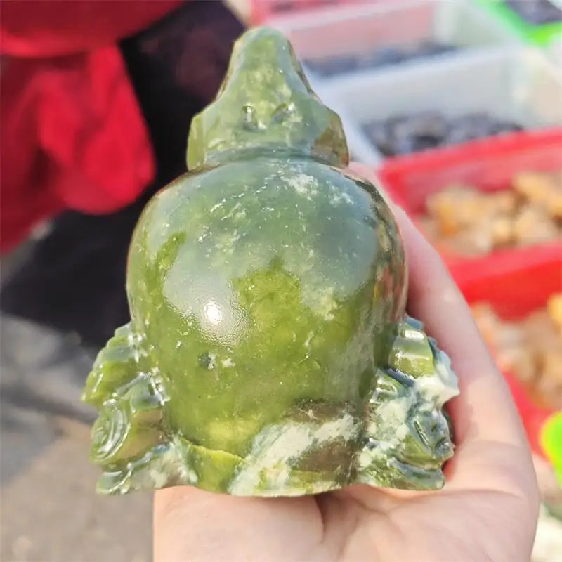 Green Jade Angel Skull-ToShay.org