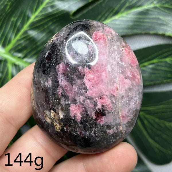 Pink Rhodonite Palmstone-ToShay.org