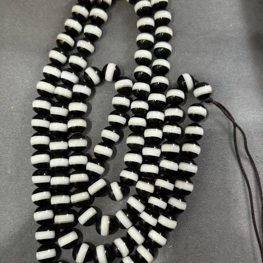 Black White Agate Beads-ToShay.org