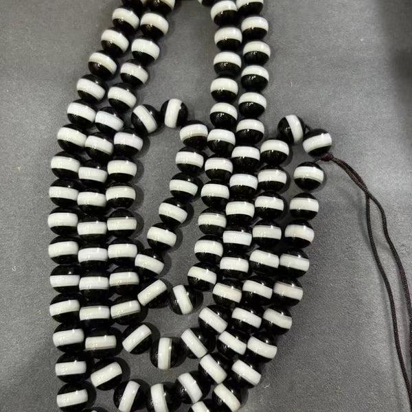 Black White Agate Beads-ToShay.org