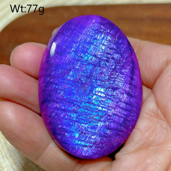 Purple Violet Rainbow Moonstone-ToShay.org