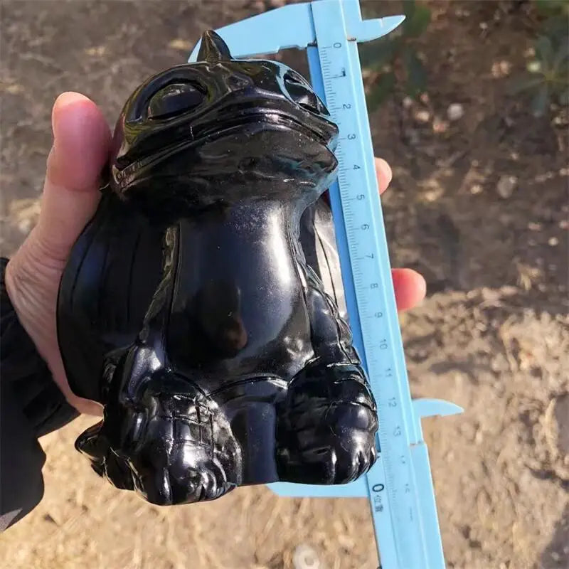 Black Obsidian Baby Dragon-ToShay.org