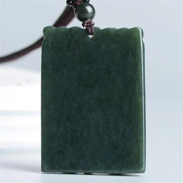 Green Jade Tiger Pendant-ToShay.org