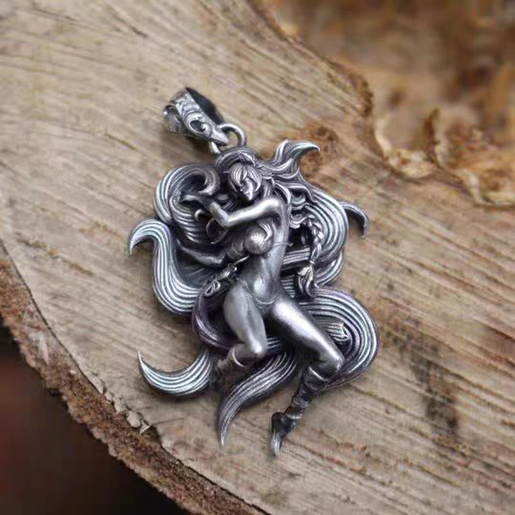Silver Nine Tail Pendant-ToShay.org