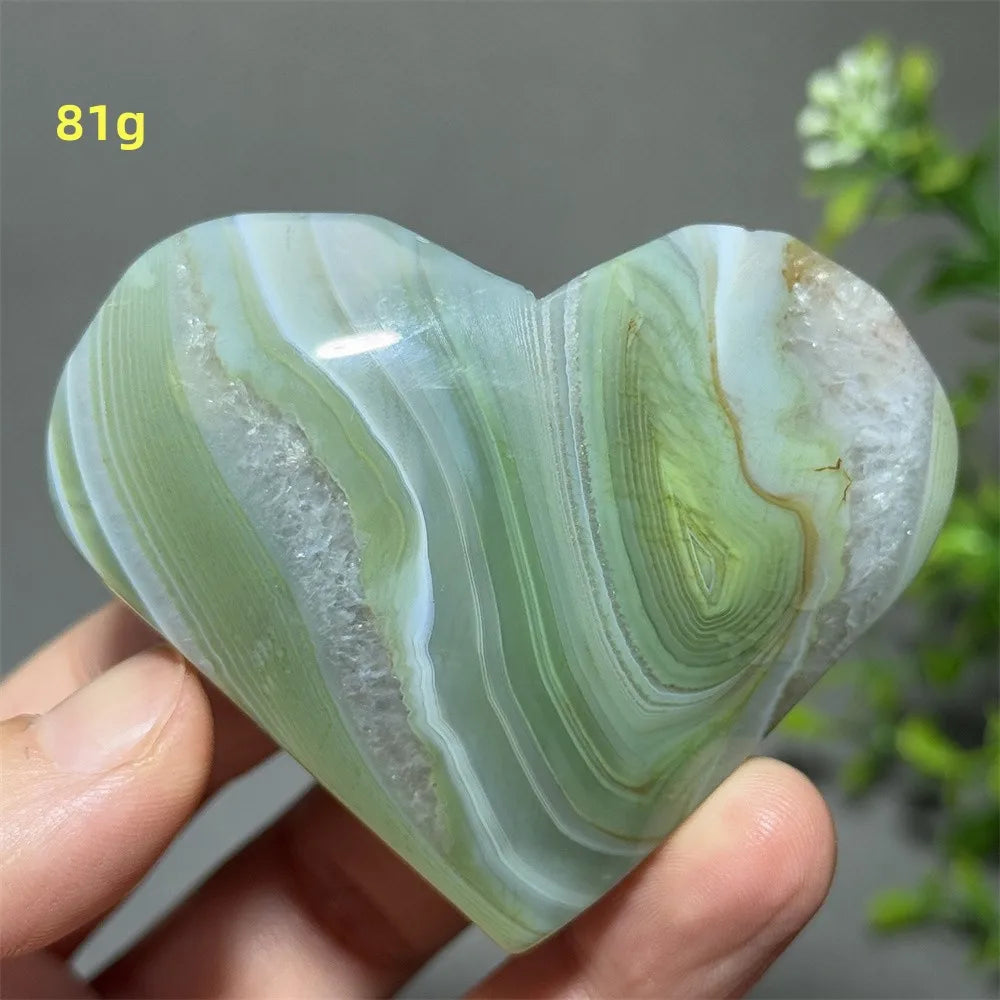 Green Agate Heart-ToShay.org