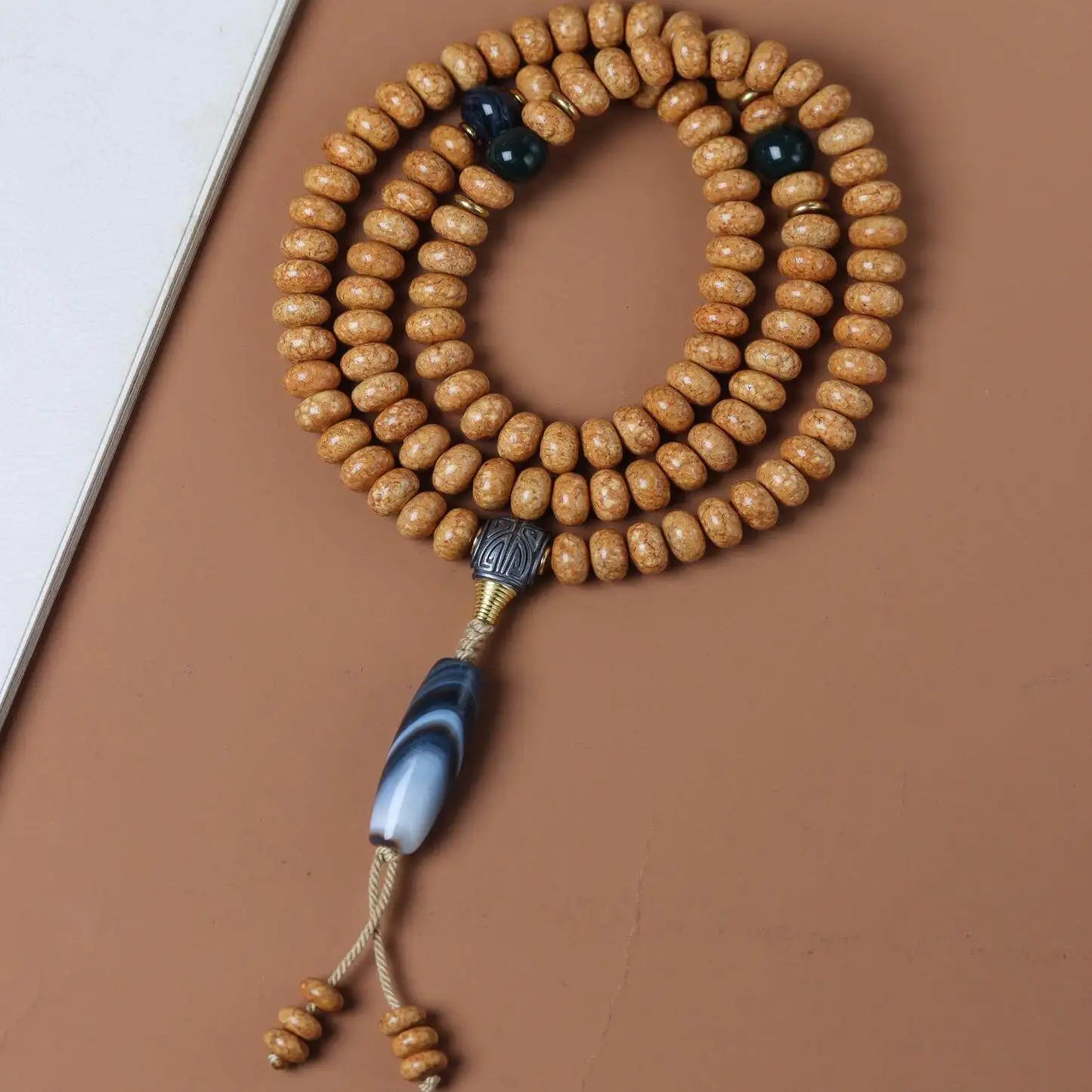 Brown Bodhi Prayer Beads-ToShay.org