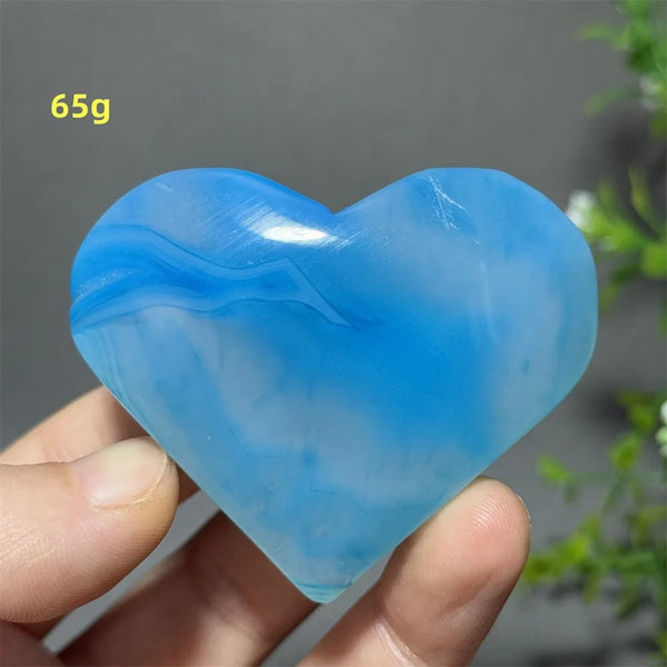 Blue Agate Heart-ToShay.org