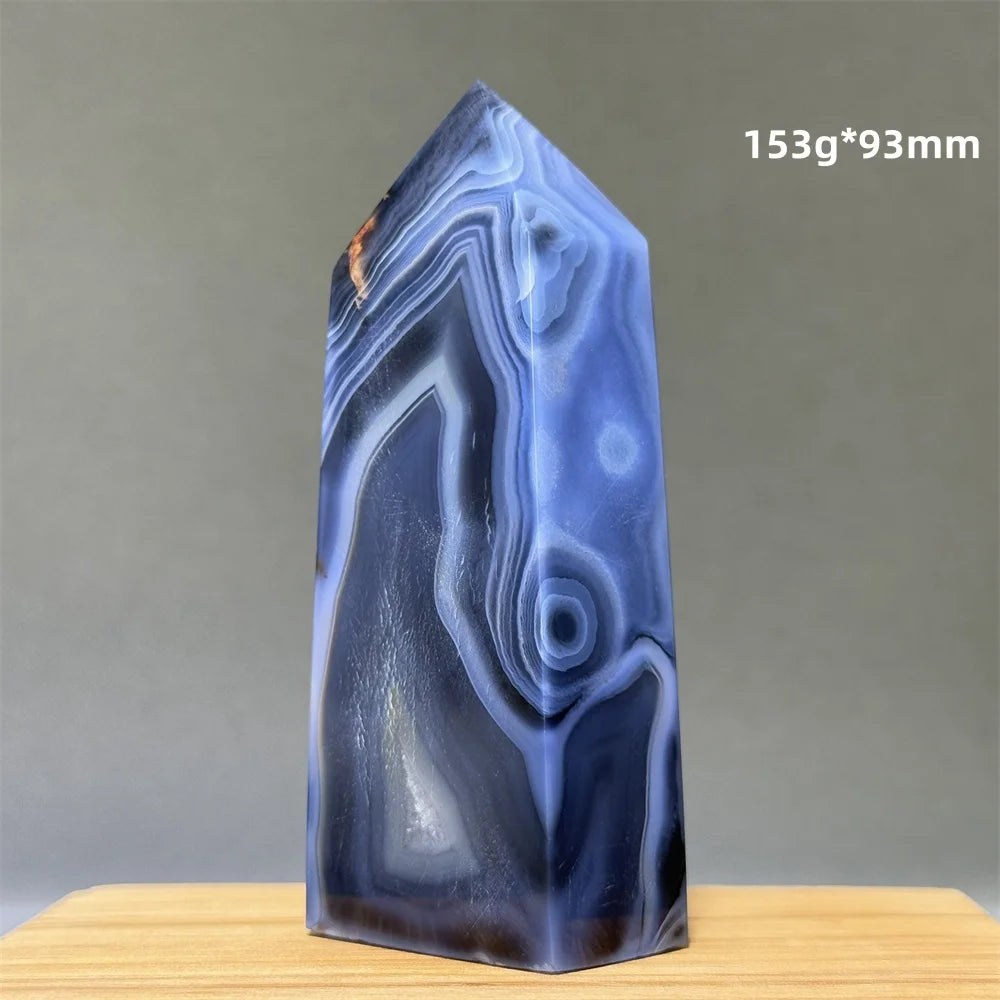 Blue Striped Agate Tower-ToShay.org