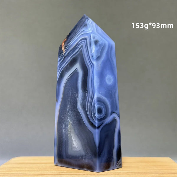Blue Striped Agate Tower-ToShay.org