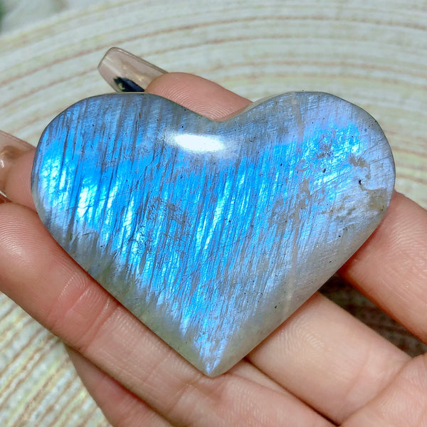 Blue Rainbow Moonstone Hearts-ToShay.org