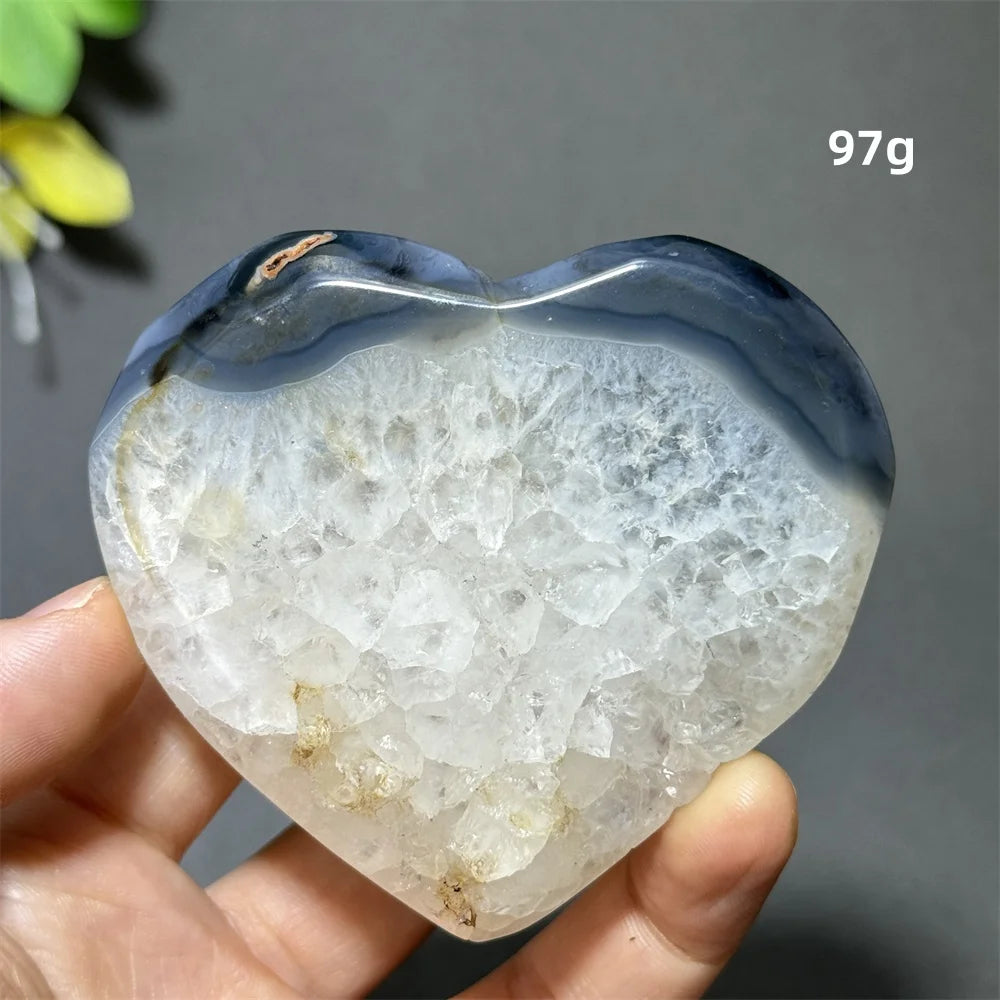 Purple Agate Geode Heart-ToShay.org