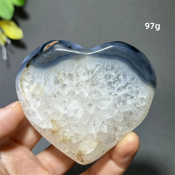 Purple Agate Geode Heart-ToShay.org