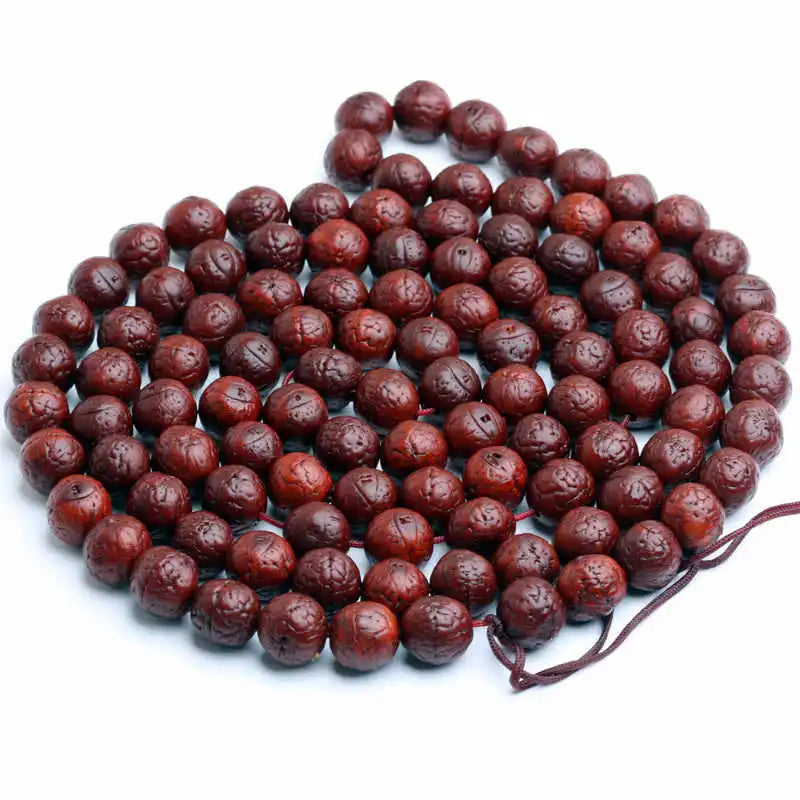 Red Bodhi Beads Mala-ToShay.org
