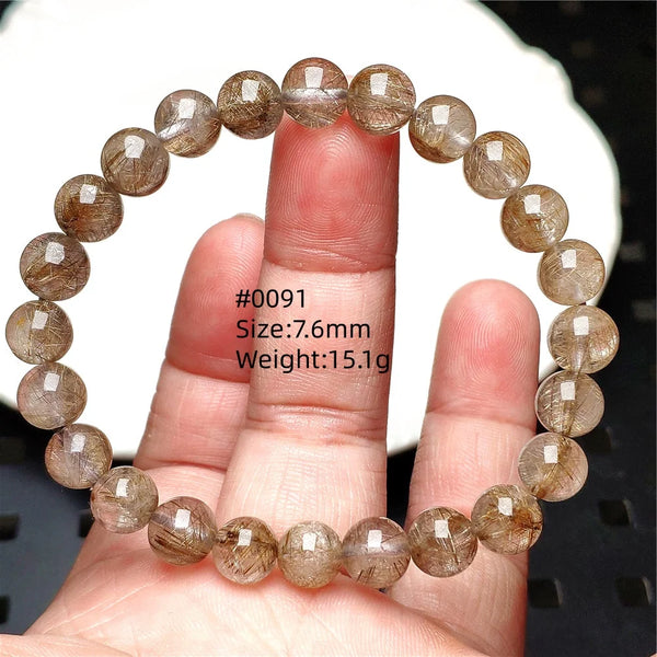 Silver Rutilated Quartz Bracelet-ToShay.org