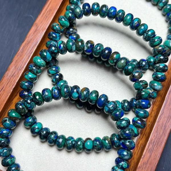 Blue Malachite Azurite Bracelet-ToShay.org