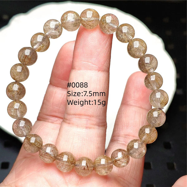 Silver Rutilated Quartz Bracelet-ToShay.org