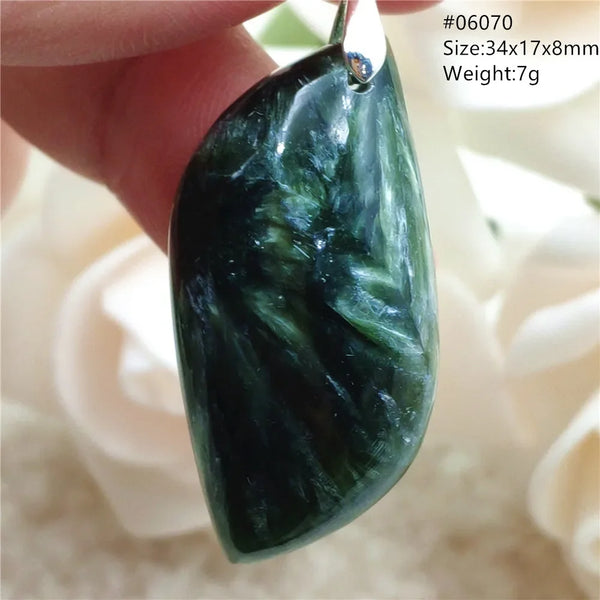 Green Seraphinite Pendant-ToShay.org