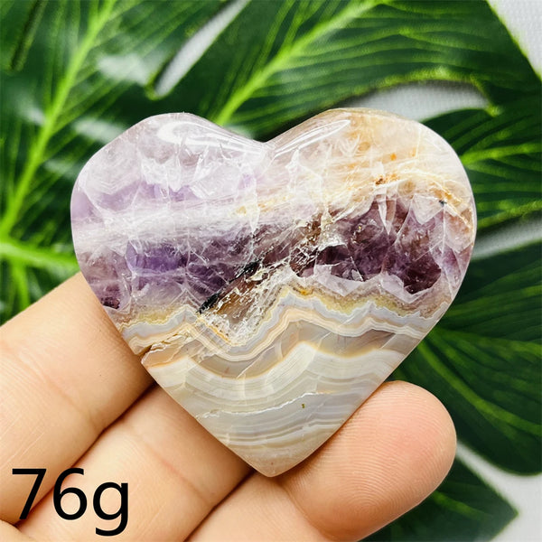 Purple Agate Amethyst Heart-ToShay.org