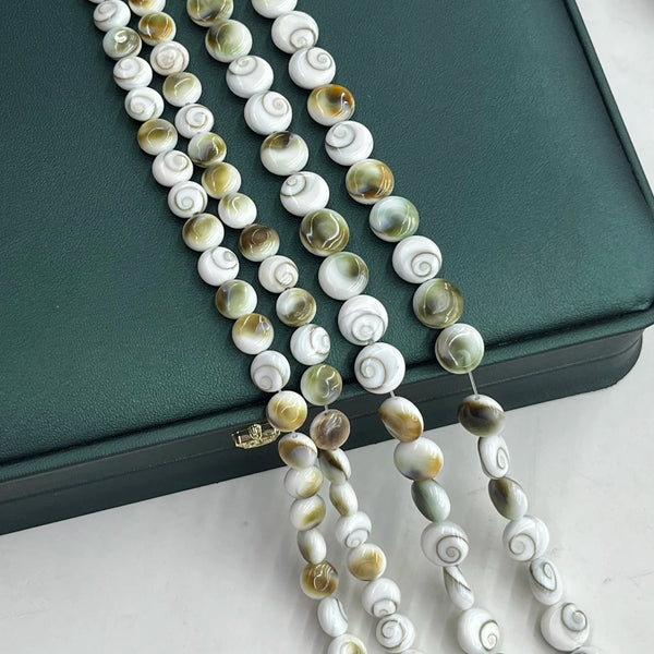 White Conch Shell Beads-ToShay.org